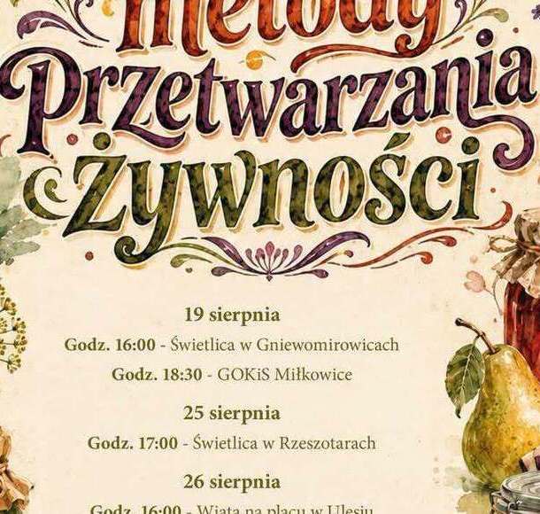 Zdjęcie do Warsztaty z Martą Dul - Dawne metody przetwarzania żywności
