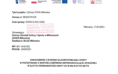 Zdjęcie do Zawiadomienie o wybraniu najkorzystniejszej oferty na zadanie pn.: Zakup wyposażenia: sprzęt fotograficzny i akcesoria"