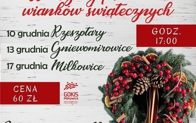 Zdjęcie do Warsztaty plecenia wiank&oacute;w świątecznych