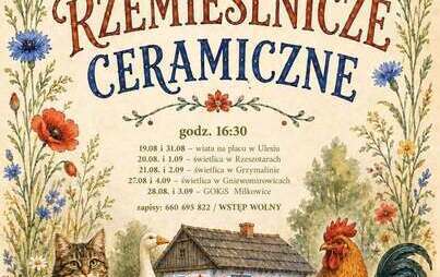 Zdjęcie do Warsztaty rzemieślnicze ceramiczne z Krystyną Kuczmą
