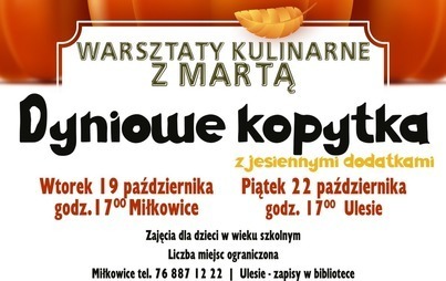 Zdjęcie do Warsztaty kulinarne - dyniowe kopytka