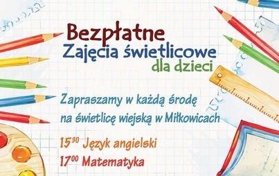 Zdjęcie do Bezpłatne zajęcia świetlicowe