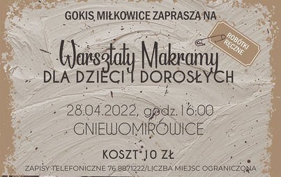 Zdjęcie do Warsztaty makramy