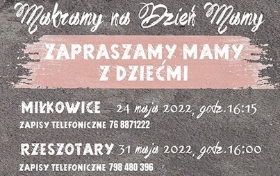 Zdjęcie do Makramy na dzień mamy